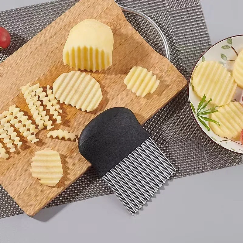 Dropship 1pc Wolf Tooth Knife; Multifunctional Potato Chips Cutter; Wave  Knife; Vegetable Potato Slicer; Fancy Potato Chips Cutting Artifact to Sell  Online at a Lower Price