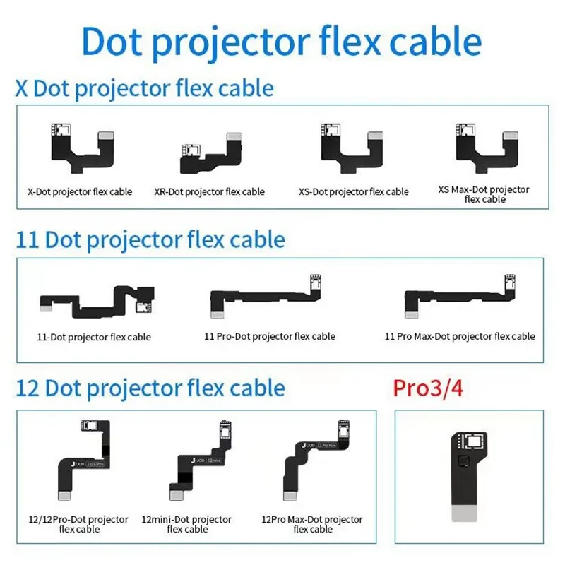 Jcid Jc Dot Projector Saldatura Flex Cable Per Fotocamera Anteriore Face Id Repair Per X Max Xr 11 12 13 14 Promax/Mini Per Ipad Pro 3/4