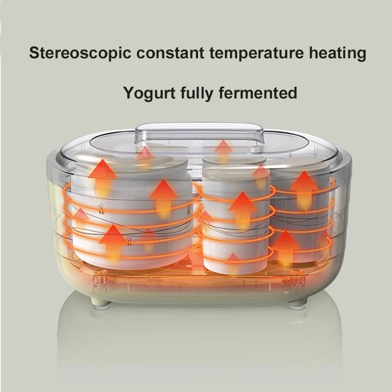 Yogurt Makers Machines With Pots Jars Multifunction Fermenter Electric Kitchen Appliances Home Rice Wine Natto Maker Yogurtera 3