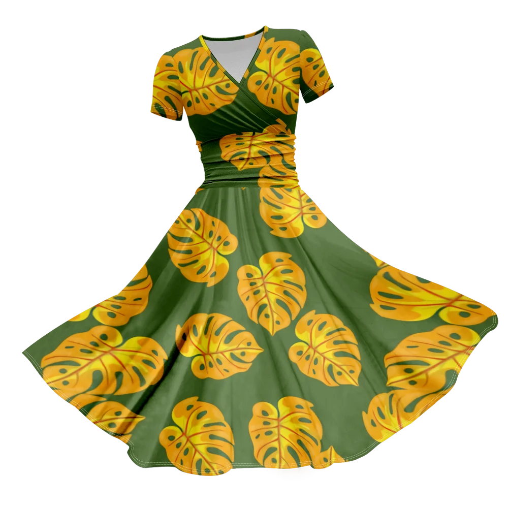 

2024 Summer Dress Beach Stylish Plant Luxury Evening Dresses Women Party Maxi Dress Girl Elegant Robe Vestidos De Mujer New