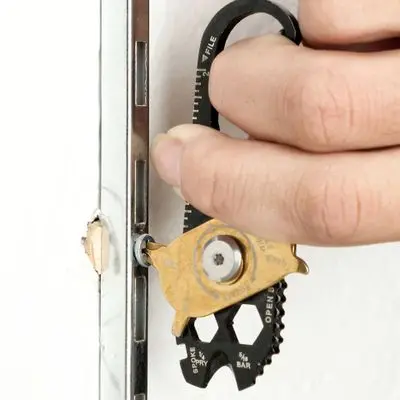 Mini Creative wheel multi-functional combination tool 20-in-1 stainless steel wrench screwdriver EDC outdoor portable gadget keychain tool multi function tool