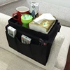 Sofa Armrest Organizer 4 Pockets And Cup Holder Tray Armchair Hanging Storage Bag to Organize Cell Phone Book Snacks TV Remote 6