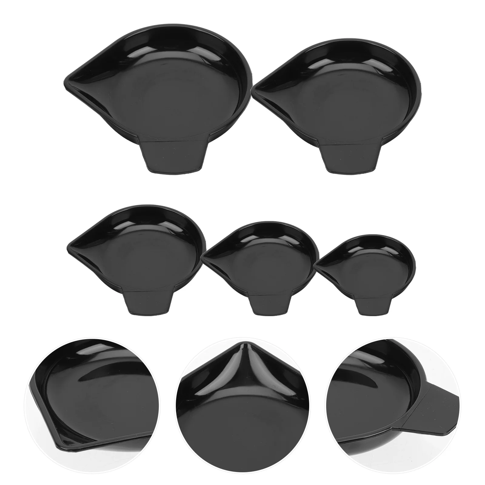 

5 Pcs Diamond Weighing Pan Powder Pans For Reloading Small Plastic Container Dish Kitchen Electronic Pp Mini Trays Rack