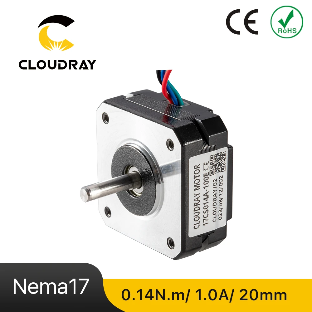 Cloudray Nema 17 20mm 2-Phase Open Loop Stepper Motor 0.4N.m 1.0A Short Motor for CNC Extruder DIY 3D Printer motor