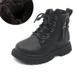 Chic Cozy Platform Ankle Boots for Kids - Multiple Colors (F17503B)