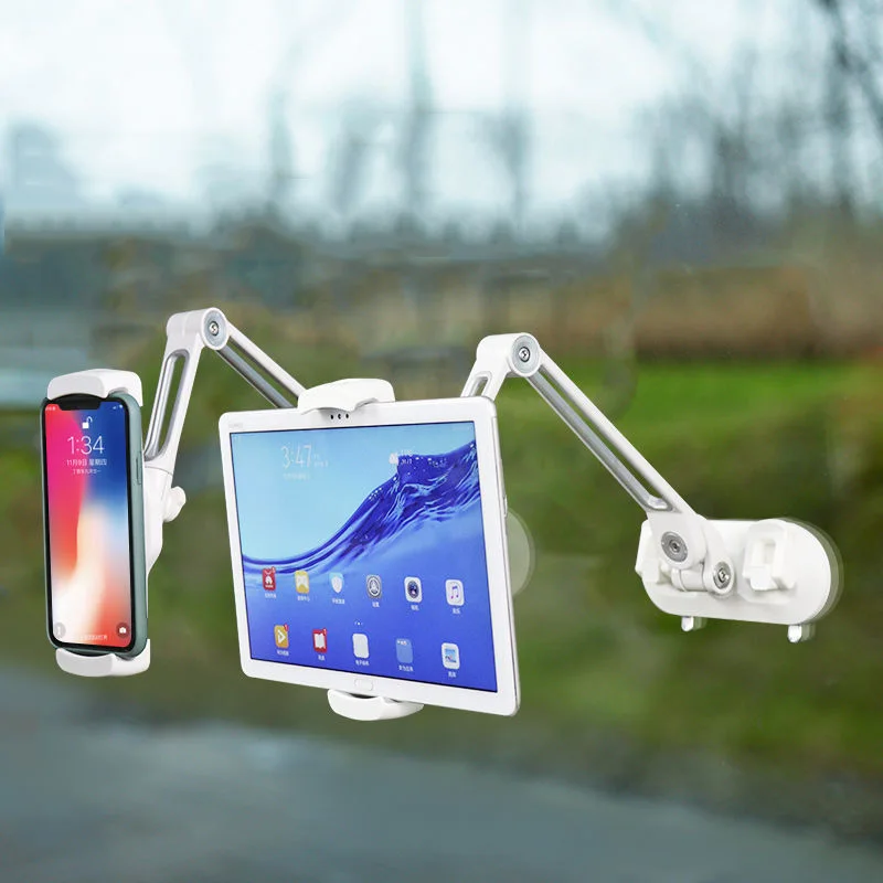 Tablet Stand Holder para Xiaomi Mipad Suporte de Vidro do Carro Braço Longo Ajustável Gps Phone Mount Vidro do Carro Montagem para o Telefone 12.9 4.7 a 13 - Imagem 4