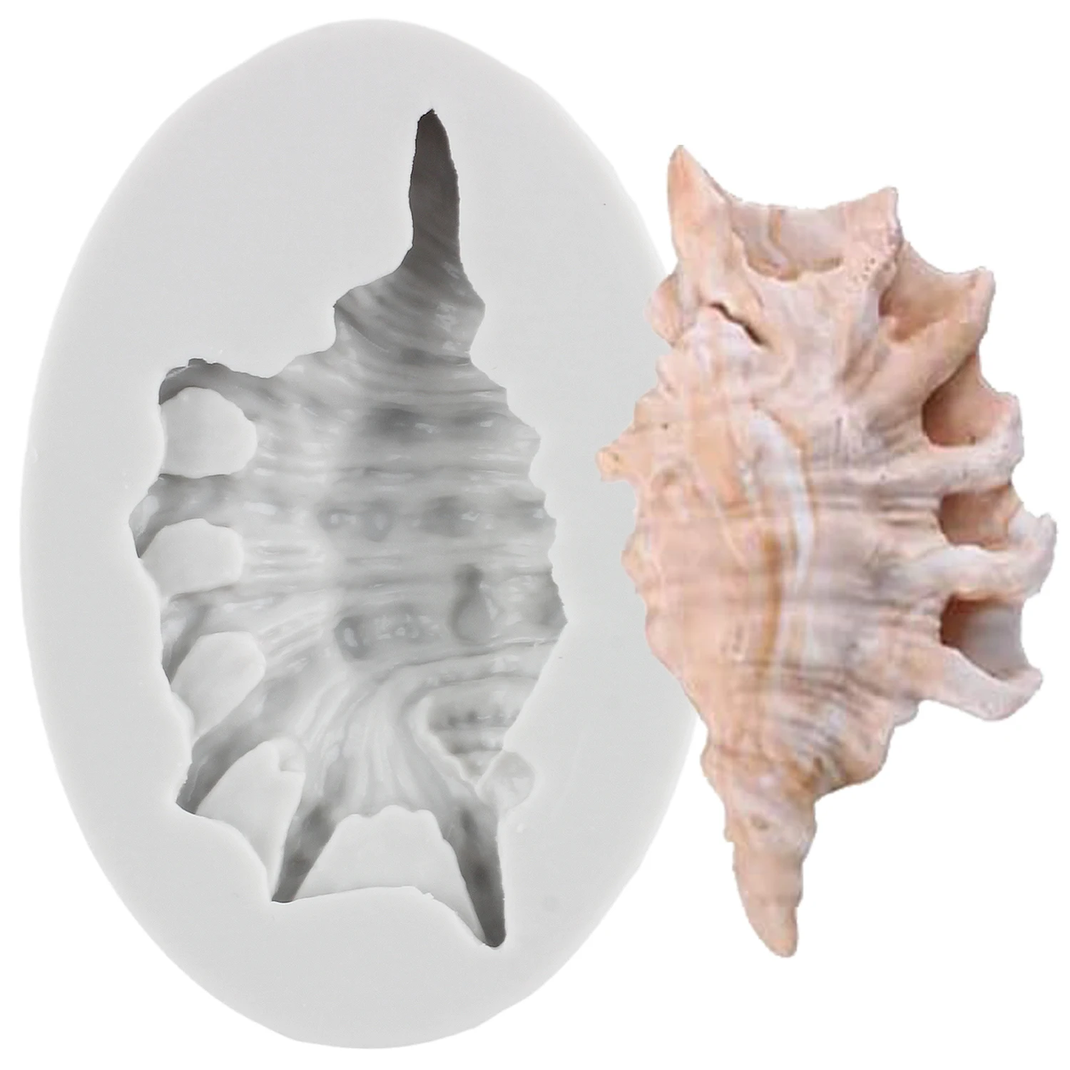 Conch Stampo In Silicone Fiore Cupcake Topper Strumenti Per Decorare Torte Fondente Stampi Per Caramelle Al Cioccolato Stampi Per Caramelle In Argilla