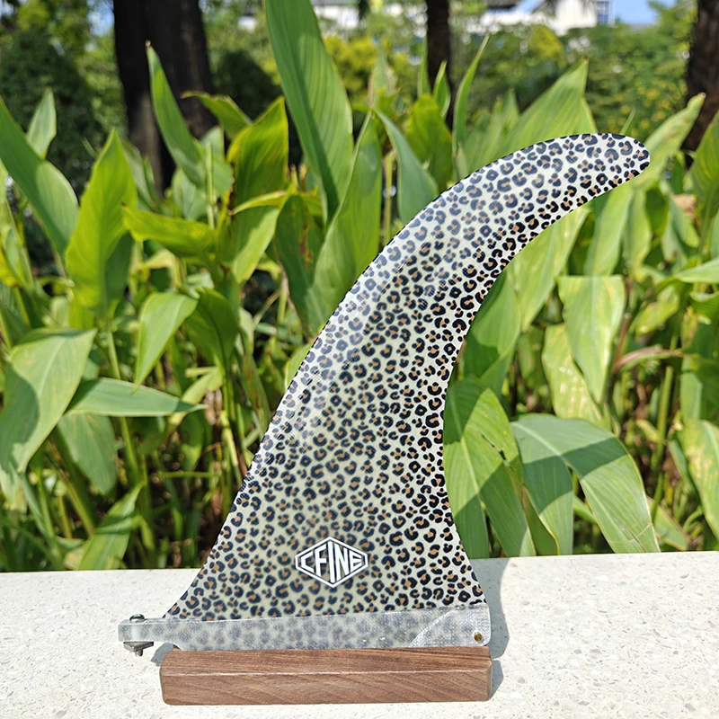 CFINE-sexy-Leopard-fin-print-fabric-fiberglass-single-fin-Black-cute ...