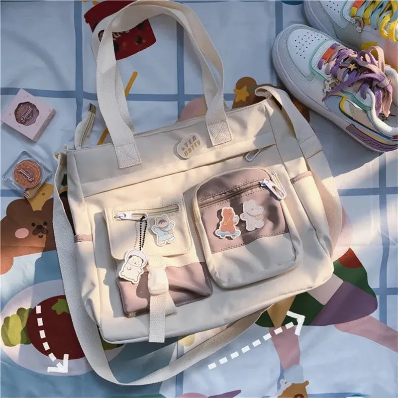 حقائب نسائية مصنوعة من قماش مقاوم للماء، حقائب كتف...