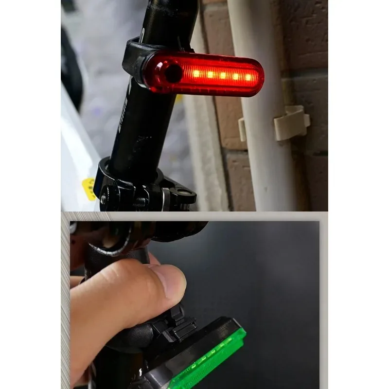รูปสินค้า ไฟจักรยาน USB 2 ชิ้น กันน้ำ ส่องสว่างกลางคืน ปลอดภัย