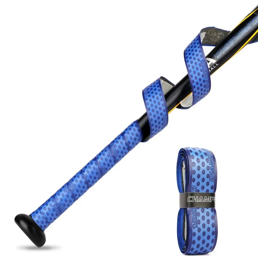 

PU Stripes Bat Grip Tape Elasticity Dry Feel Baseball Sweatband Tape 1m Wear Resistant Tennis Racket Handle Grip Fishing Rods