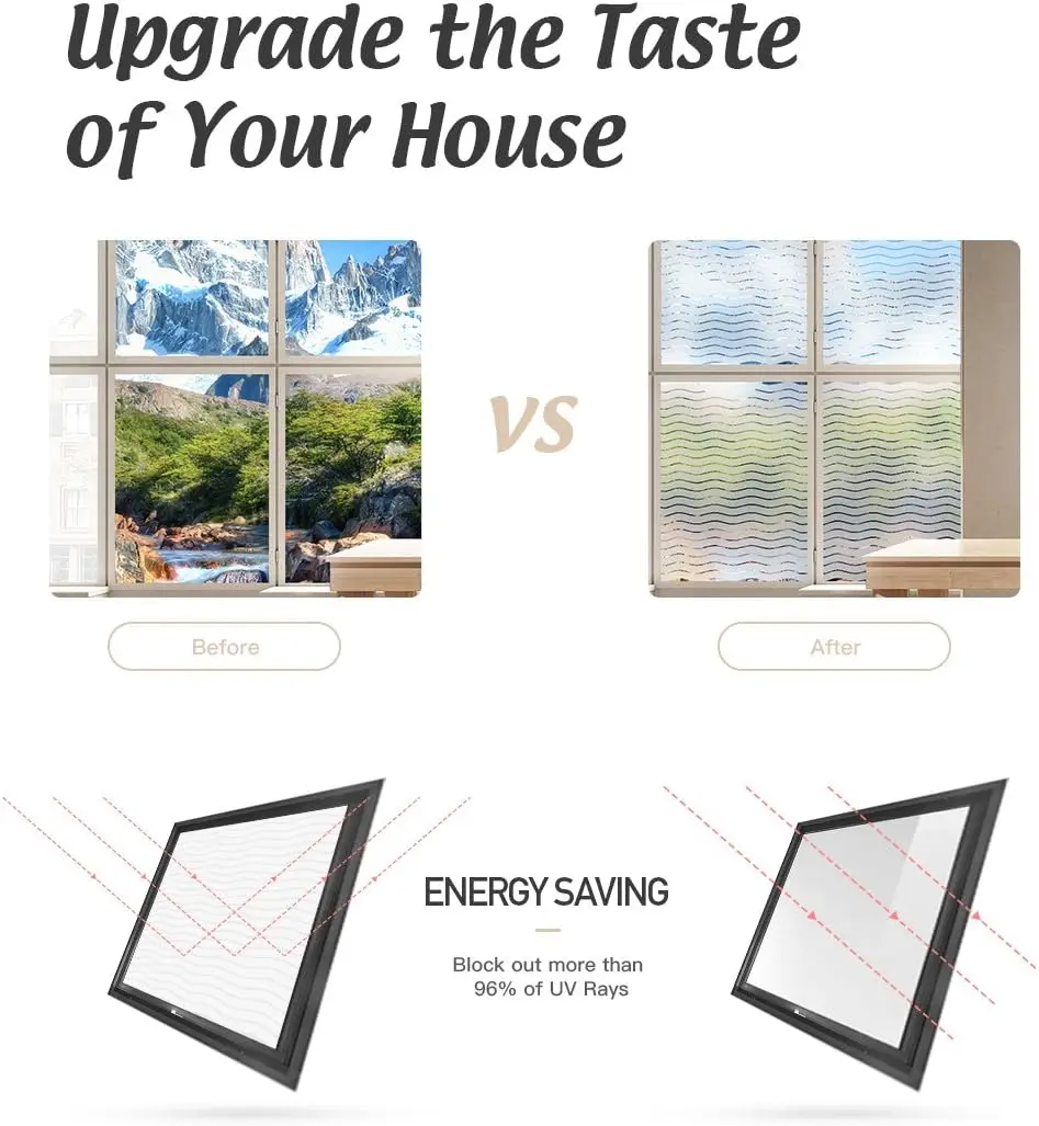 Window Film for Privacy and Light Protection Non Adhesive Removable Glass Covering Opaque Vinyl Glass Film for Home Office window privacy film,window film