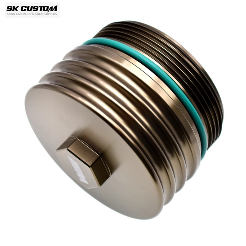 SKCUSTOM For BMW N20 N51 N52 N53 N54 N55 Z4 M3 M4 S55 Engine Oil Filter Housing AluminumAlloy Filter Cover Car Modification Part