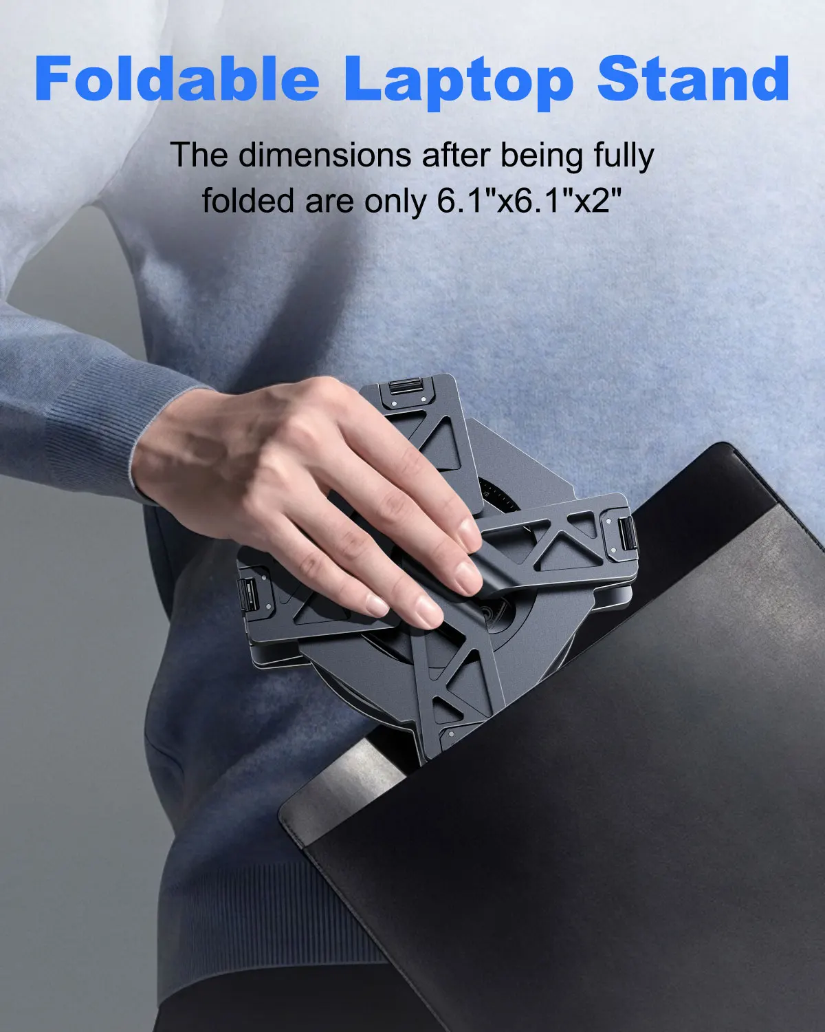 Eary Metal Laptop Stand For Desk Foldable Computer Riser 360° Rotate Base Tablet Notebook Holder Office Accessories for 7-18"In