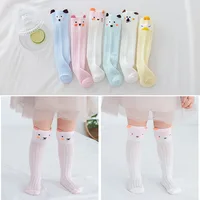 Spring and Summer Newborn Cartoon Three-dimensional Mesh Breathable Over The Knee and Leg Mosquito Proof Baby Cotton Socks 3