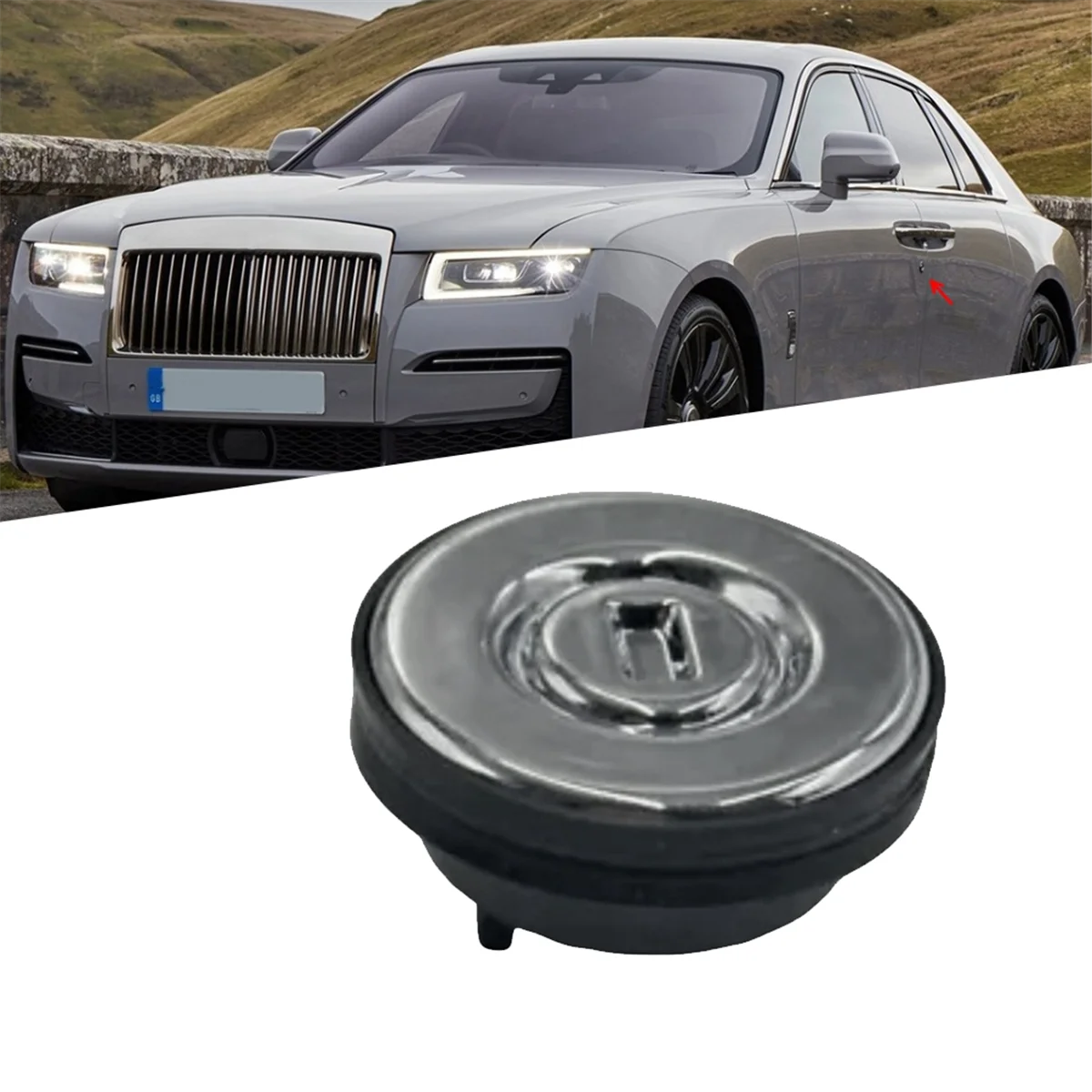 51217267593 Car Door Lock Cylinder Cover 51217267595 for Rolls Royce Ghost Door Lock Protect Cover 4