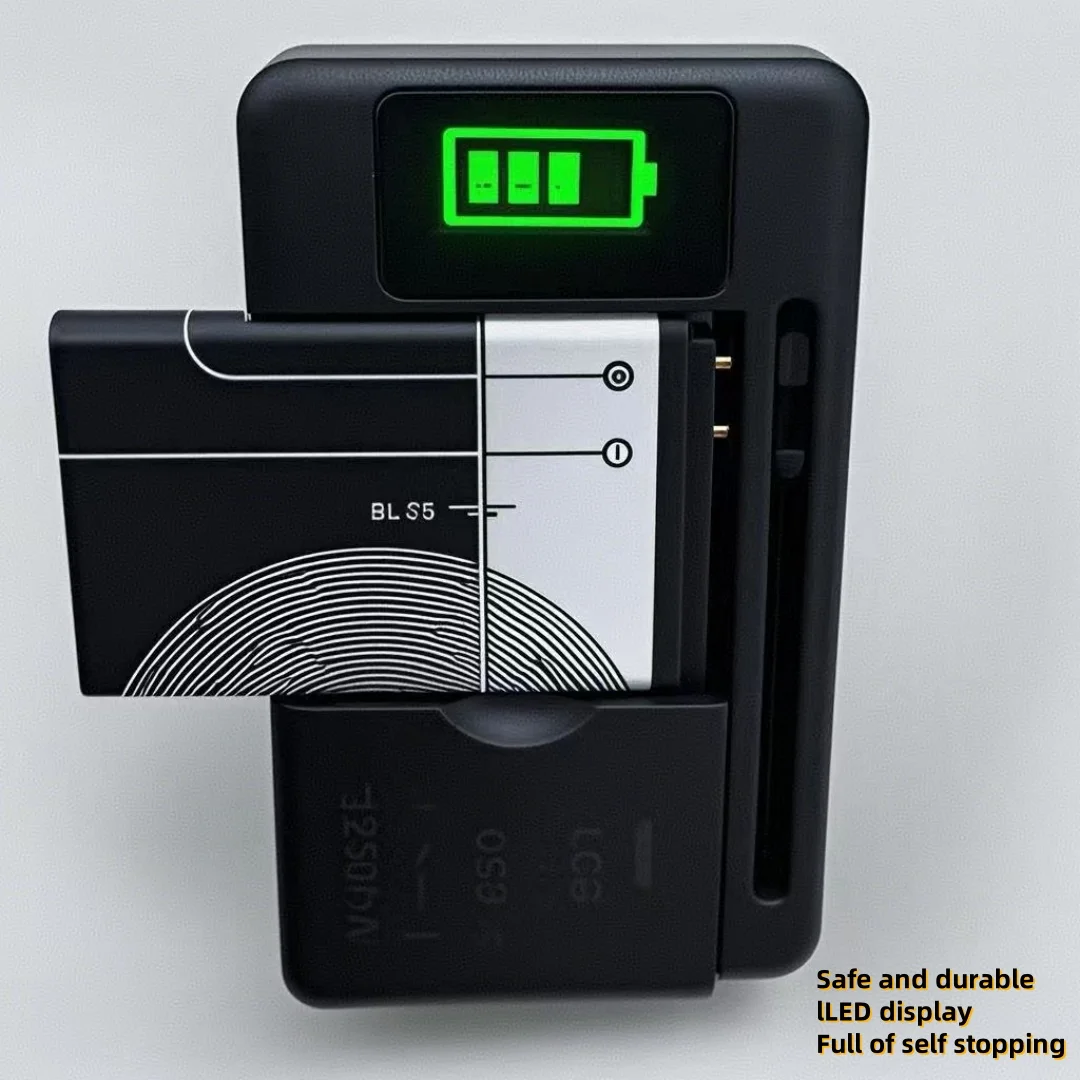 Universal Mobile Battery Charger EU US Plug LCD Indicator Screen USB-Port for Cell Phone Chargers Battery Charging