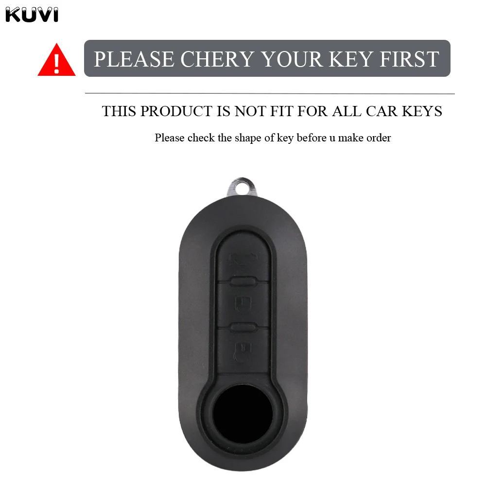 Key Case Key Case Cover Car Key Shell 3 Buttons TPU Gold Edge Car Flip Key Case For Fiat Ducato 500 500L Panda Grande Punto Lancia Musa