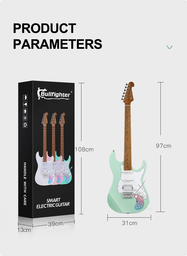 ギター Bullfighter D-160SE Электрическая гитара Bullfighter D-160SE синяя | AliExpress