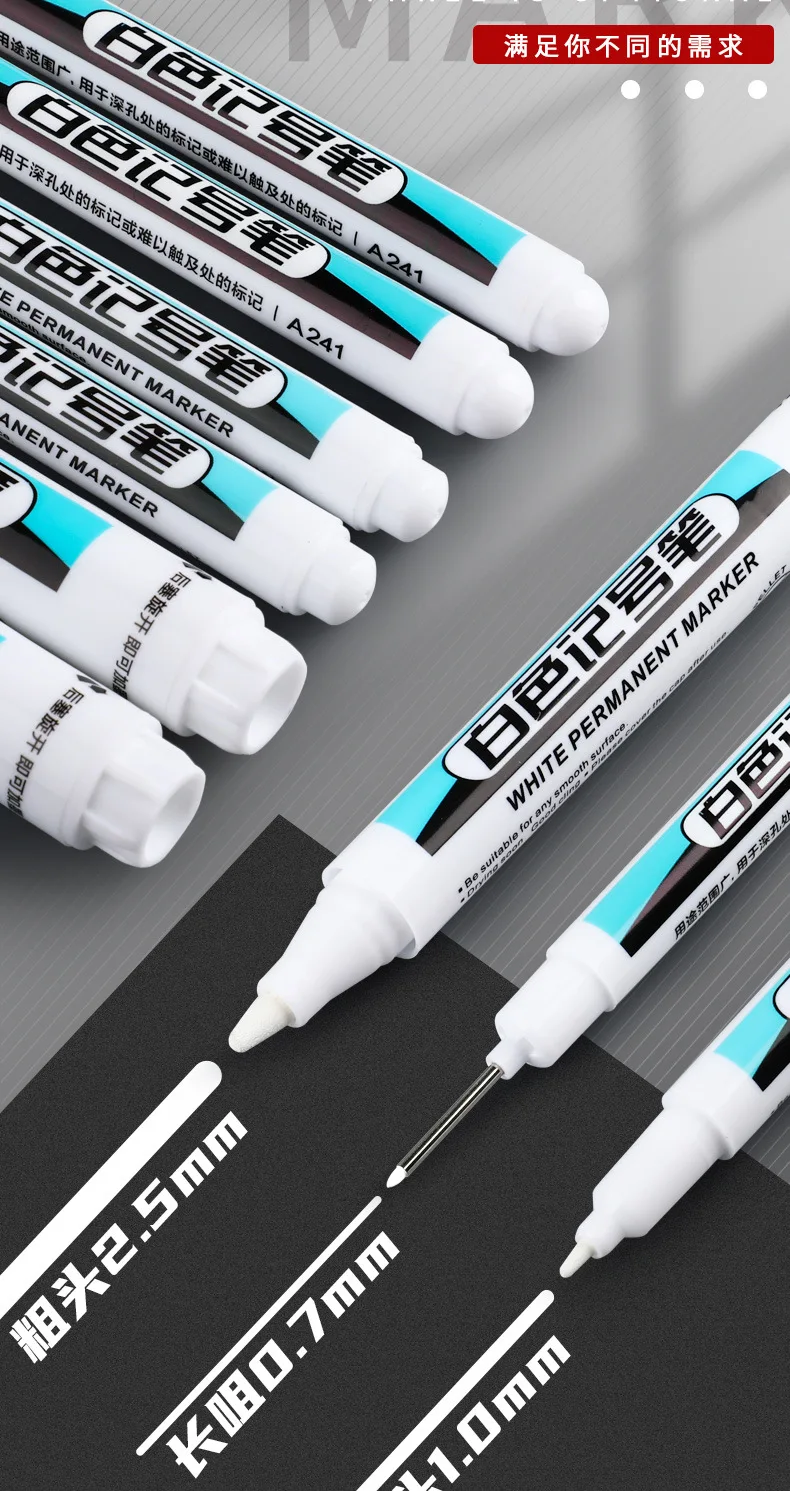 Applying White Marker Pen