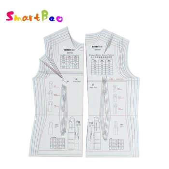 Multi-size Basic Pattern Drafting Template for Dressmaking 1