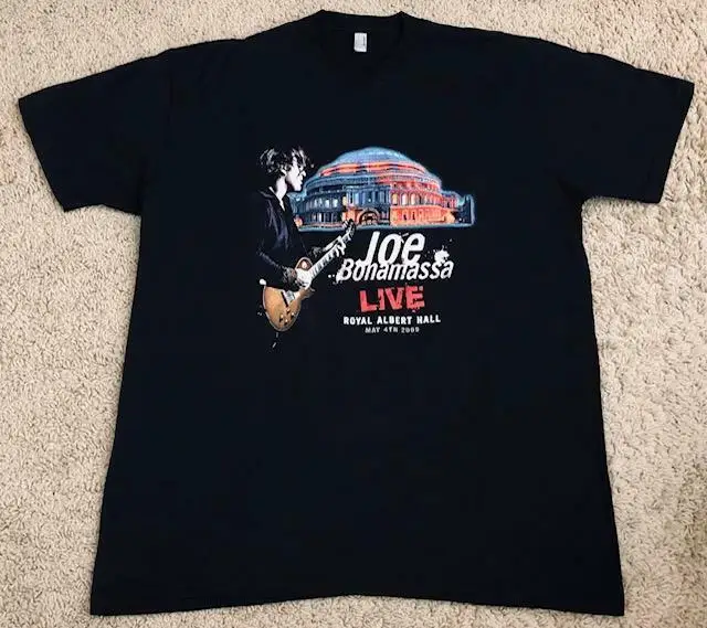 Joe Bonamassa Live Royal Albert Hall May 4Th 2009 T-Shirt Nera Da Uomo Taglia Xl