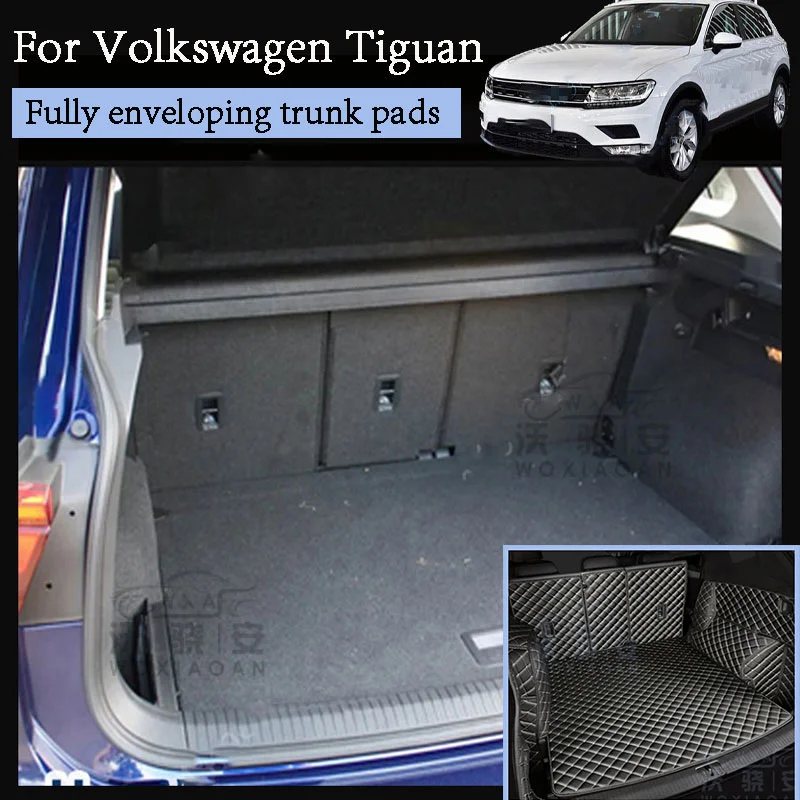 

For Volkswagen Tiguan Fully enclosed trunk mat Tiguan Rear trunk mat Cargo lining 2017-2020 edition models