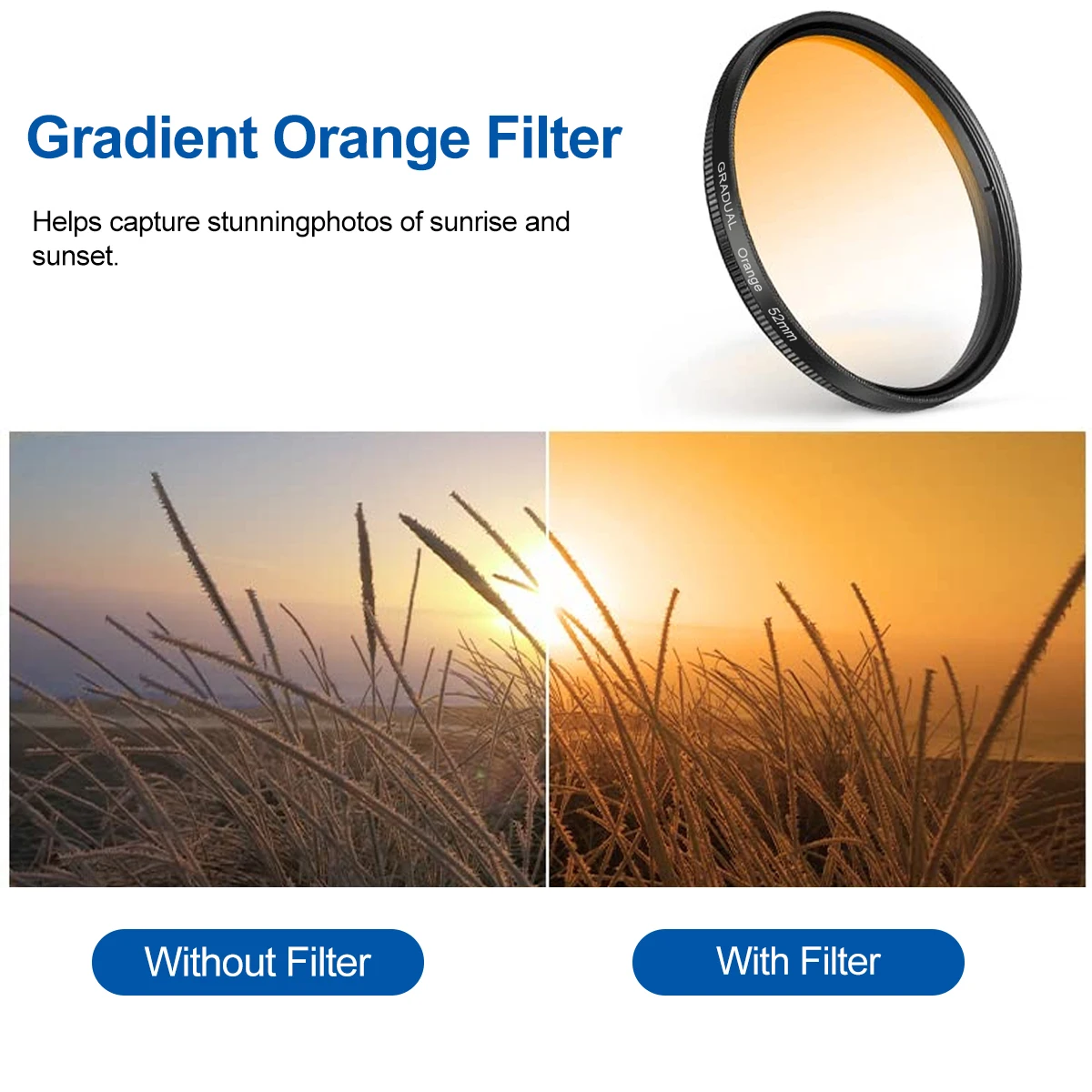 Starlight Clip-on Camera Lens with CPL Filter - 52mm Thread