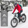 Adult electric bicycle, peak 1000W electric bicycle,25MPH 60 miles, with 48V 13AH battery, rear frame, 7-speed, front suspension 6