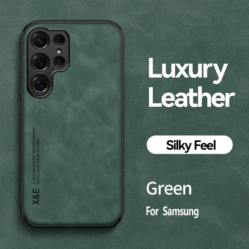 Luxury PU Leather Ultra Thin Phone Case - Silky Feel Soft Back Cover