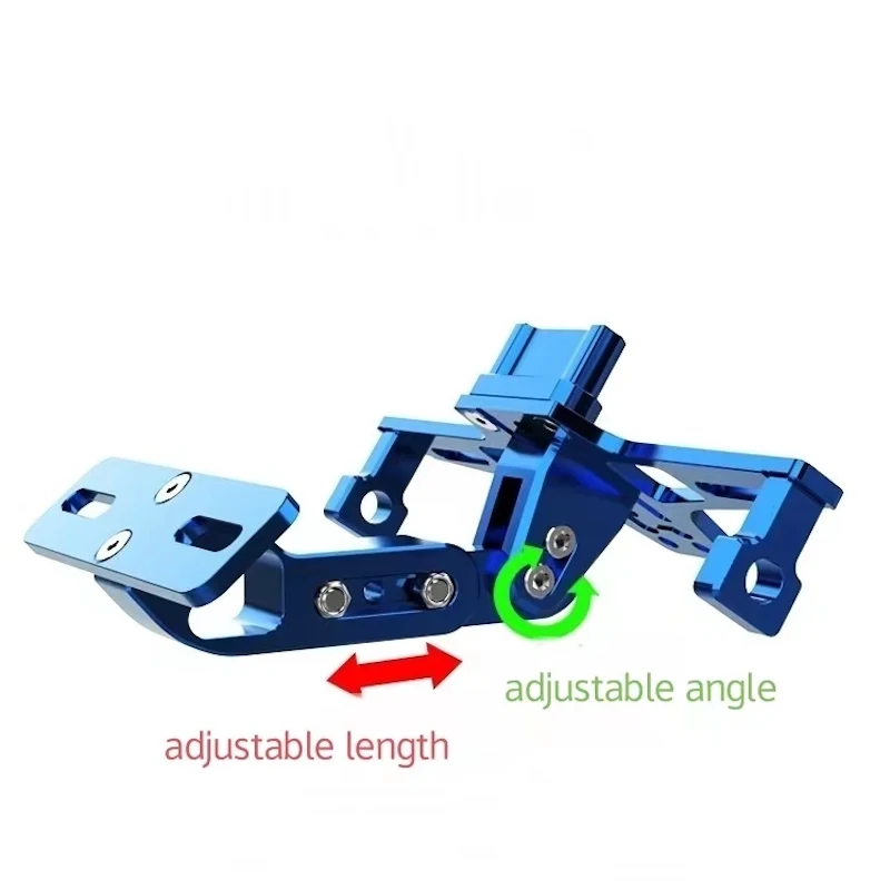 Universal Adjustable Motorcycle License Number Plate Bracket Rear Turn Signal Lamp Holder CNC Aluminum Fender Eliminator Kits