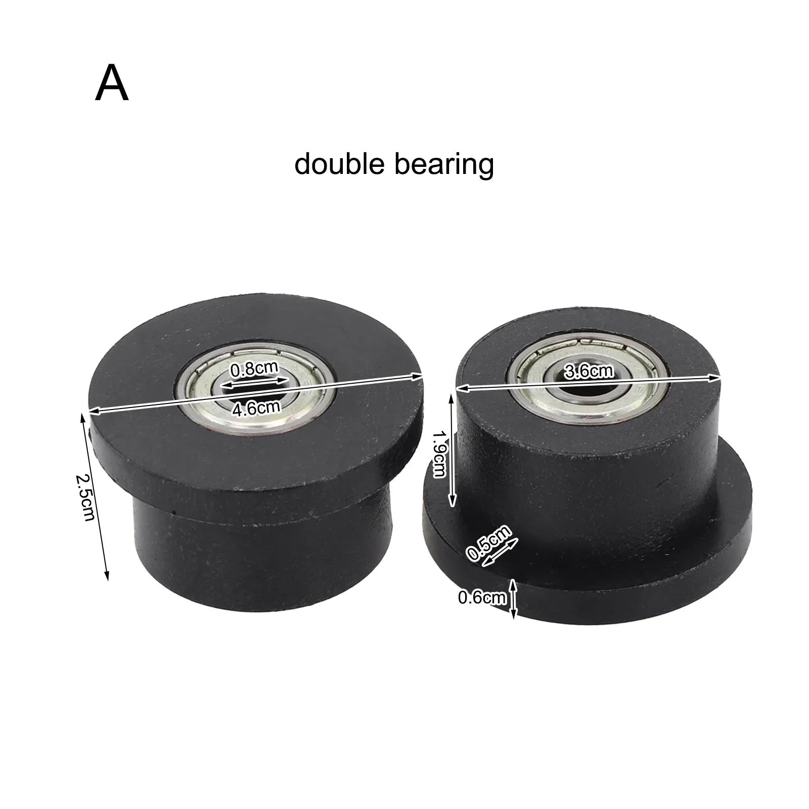 Pulley Replacement Rowing Device Pulley Home Workout 2PCS Set Outer Diameter 46mm For Rowing Machine Abdominal Machine Parts