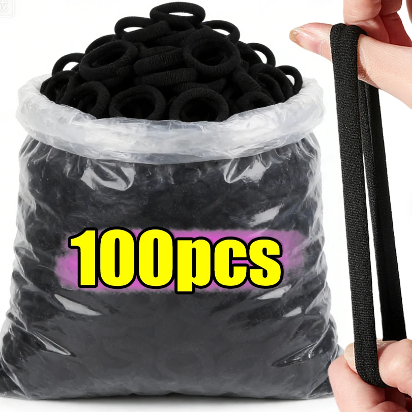 Elastic Hair Bands - Small Rubber Ponytail Holders
