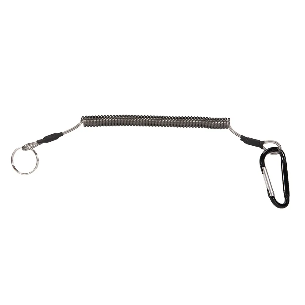 

Fishing Plier Lanyard Rope Camping Coiled Cord Elastic Equipment Hiking Retractable Shrink Spring Wire Durable