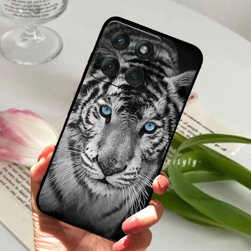 Sleek Black TPU Silicone Phone Case - Fashionable Edge Series Back Cover