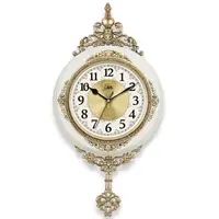 Retro European Style Wall Clock Watch Living Room 6