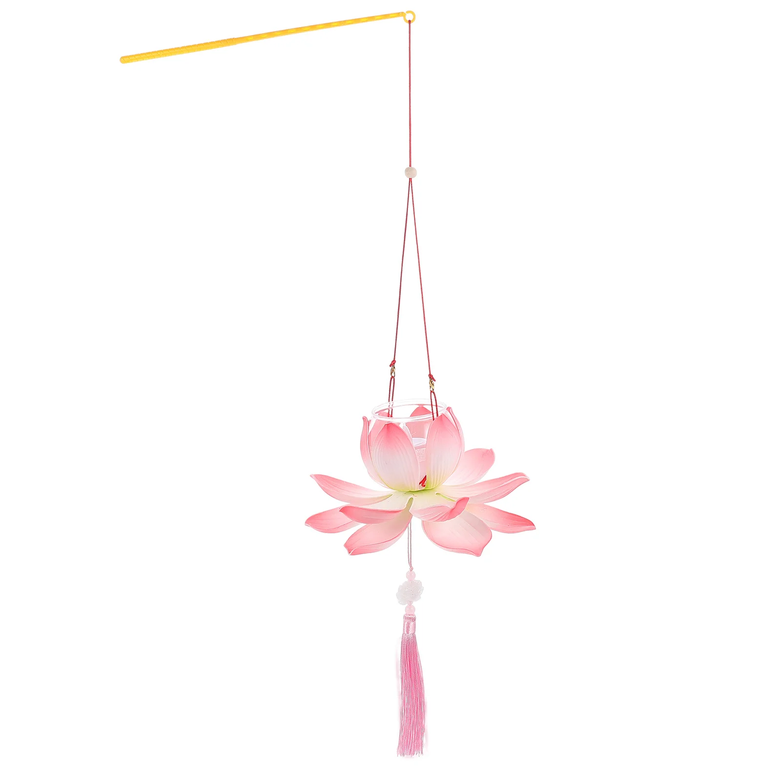 

Handheld Blossom Lotus Flower Lanterns LED Lights Mid-Autumn Festival Wishing Flower Lamp DIY Handcraft Making Material