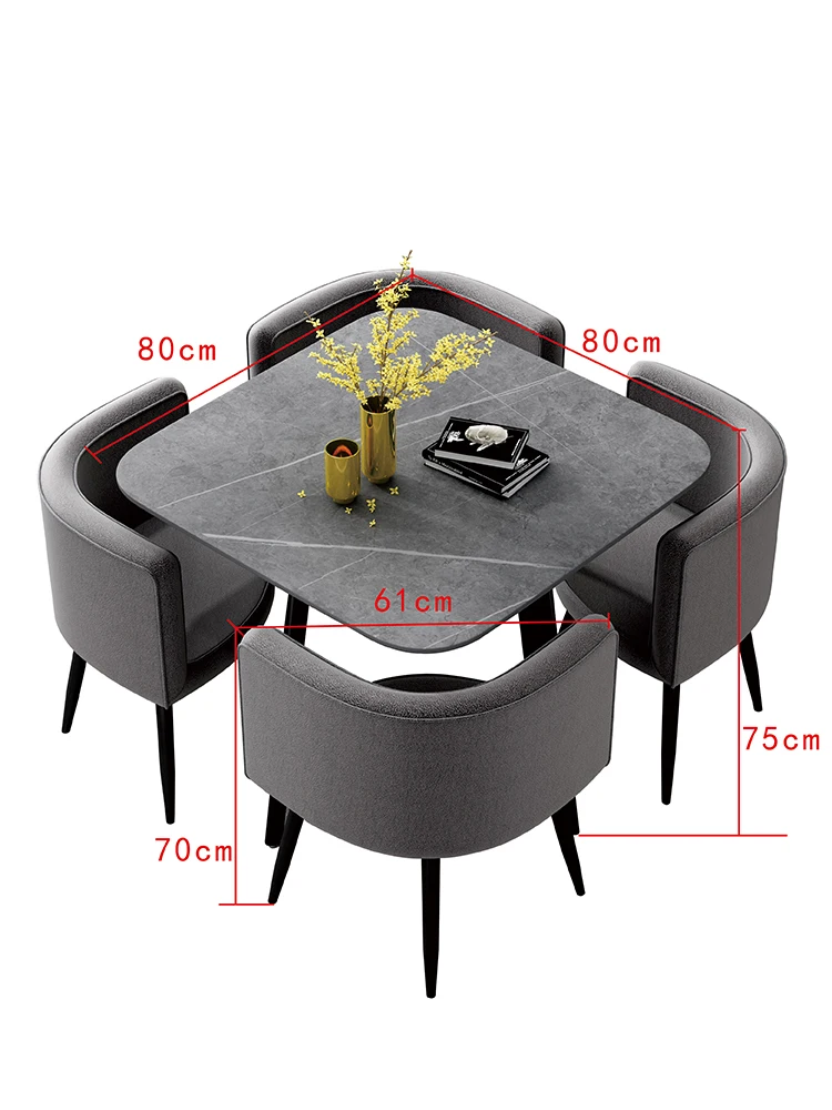 Description Picture 5 of itemNon Slip Dining Table Modern Waterproof Nordic Space Saving Dining Table Mobile White Design Mesa Comedor Restaurant Furniture