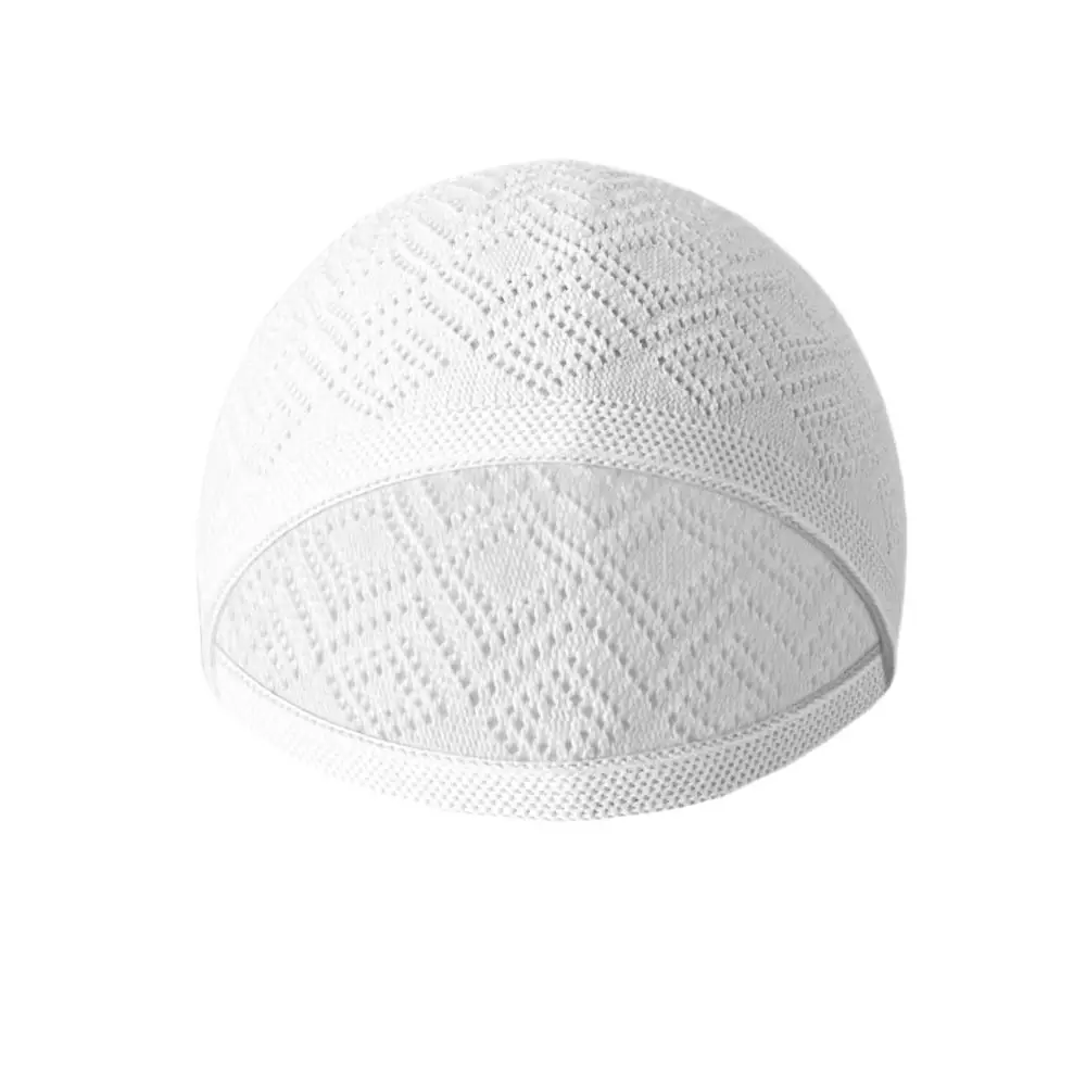 Muslim Men Prayer Hats Unisex Winter Warm Knitted Beanie Cap Islam Jewish India Caps Musulman Arab Men's Kippah Homme Hat 6