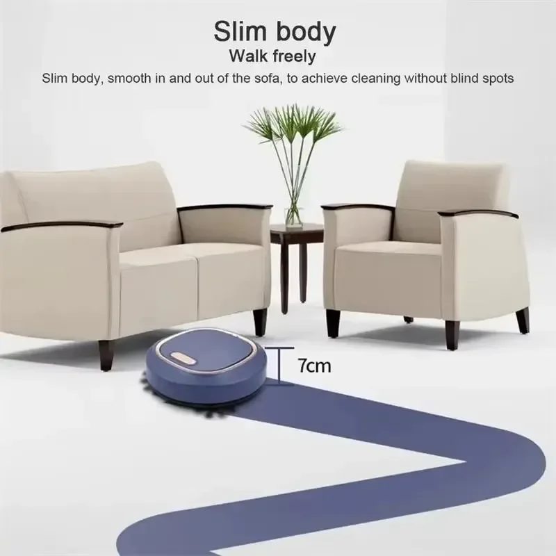 2024 NEW USB Wireless Vacuum Cleaner Robot 3 In 1 Sweeping Mopping Household Cleaning Robot Floor Carpet Sweeper Dust Collector 5
