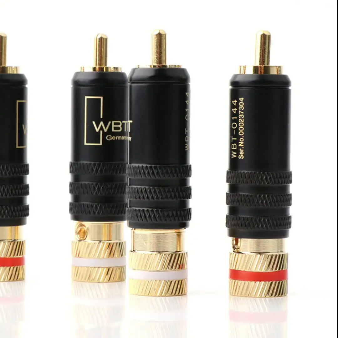 Preffair Высокое качество R1730 Новый позолоченный медный разъем RCA Прочный Винты Пайка