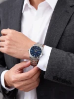 Montre automatique pour hommes, date d'affaires, mécanique, étanche, en acier inoxydable, lumineuse, minimaliste, cadeau pour vous 4