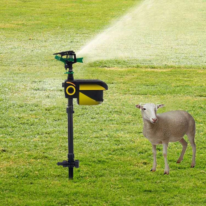 

Garden Solar Panel Bird Repellent Outdoor Automatic Sensing Animal Repellent Garden Sprinkler Tool
