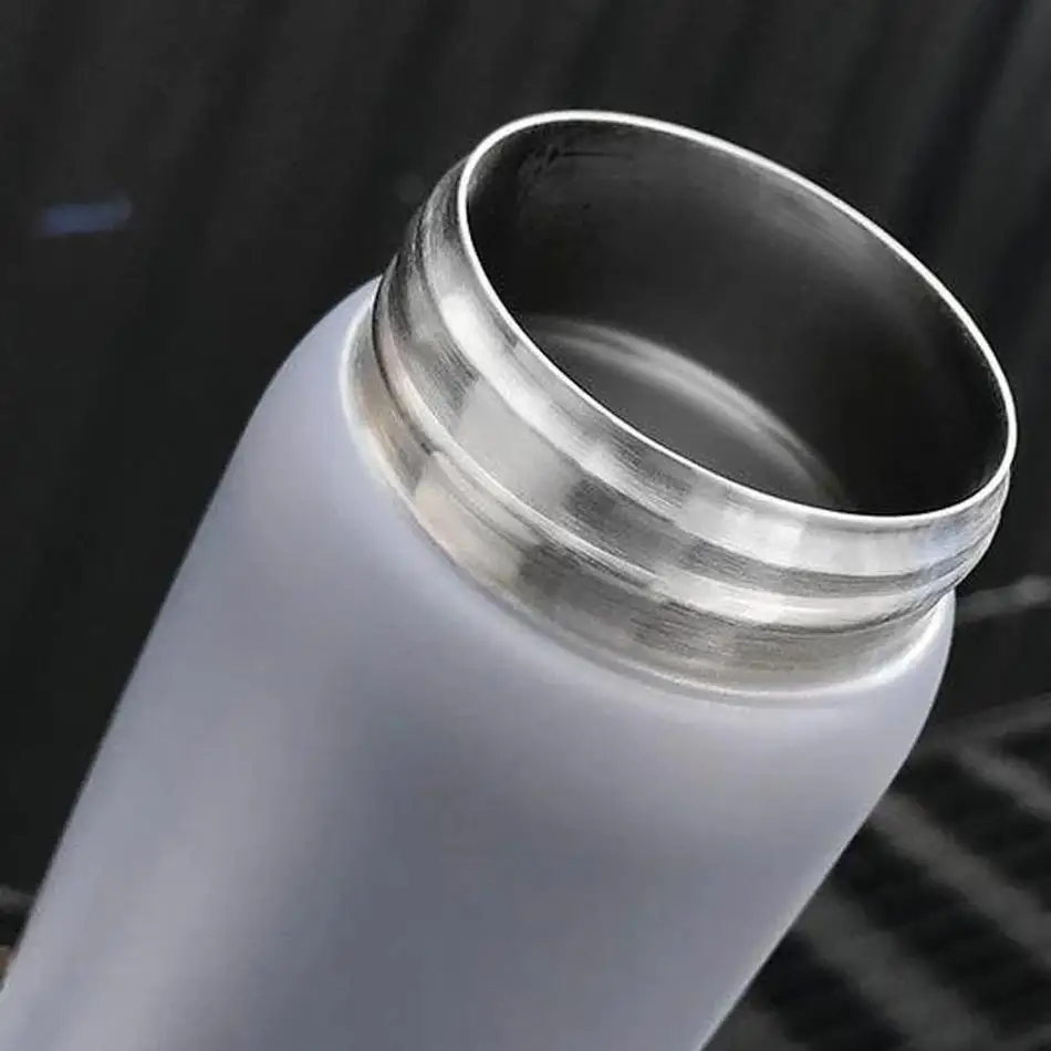 1 Pcs New 500ml Wooden Lid Stainless Steel Water Bottle Vacuum Flask Vacuum Sport Water Bottles For Outdoors Student