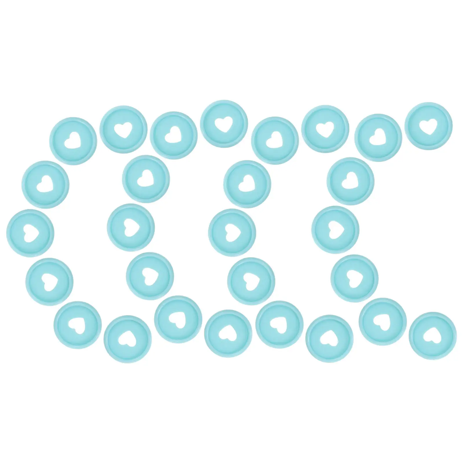 50개입 전문가용 디스크바운드 디스크 플라스틱 바인딩 디스크 하트 버섯 디자인 루즈리프 노트 플래너 학교 사무용