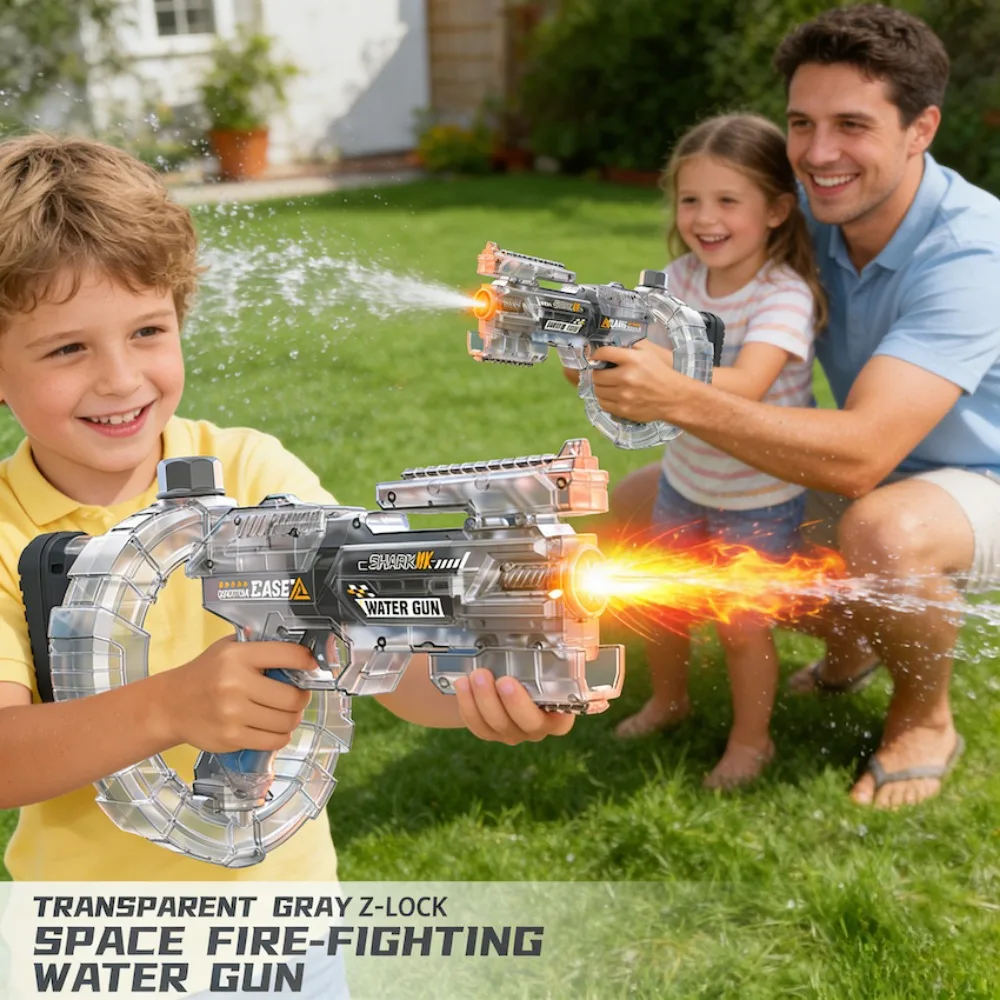 Deformation Linkage Electric Gun Long Range With Case Ejection, High-Capacity For Pool Party Beach Water Fight_voghion.com