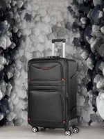 Ensemble de valises 3 pièces pour bagages en tissu Oxford avec serrure TSA et 360 °   Roues silencieuses, sac de voyage extensible étanche pour les entreprises 3