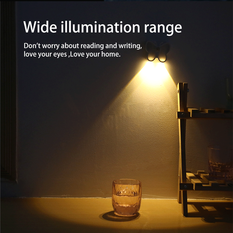 Description Picture 4 of itemKitchen Cabinet Storage Led Motion Sensor Light Rechargeable Wireless Lamp for Bedroom Bedside Under Cabinet Closet Nightlight