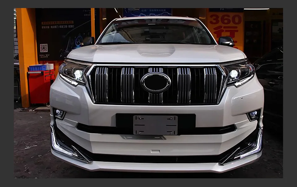 Car Head Lights Parts For New Prado 2018 2019 Cruiser LED Front Headlight Replacement DRL Daytime light Projector Facelift