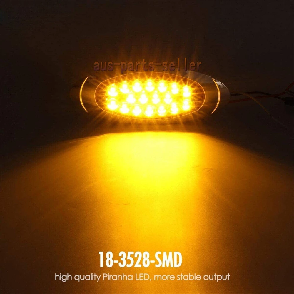 18LED Side Marker Light Auto Trucks Lorry Trailer Bus Tail Brake Lights Car Warning Lamp Turn Signal Warning Lighting 10PCS led marker lights led tail lights led warning lights